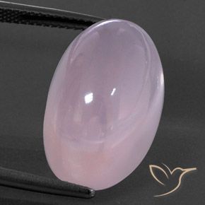 22.00ct Natürlicher Helles Kirschrosa Rosenquarz, Oval, Transparent
