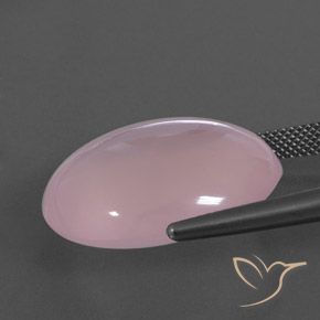 9,17 ctw natürlicher Mittelrosa Rosenquarz, Oval, Transparent / Lichtdurchlässig