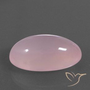 9,17 ctw natürlicher Mittelrosa Rosa Rosenquarz, Oval, Transparent / Lichtdurchlässig