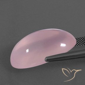 9,17 ctw natürlicher Mittelrosa Rosa Rosenquarz, Oval, Transparent / Lichtdurchlässig