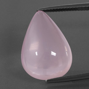 15,56 ctw natürlicher rosafarbener Rosenquarz, Transparent, Transparent / Lichtdurchlässig