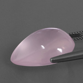 18,99 ctw natürlicher rosafarbener Rosenquarz, Transparent, Transparent / Lichtdurchlässig