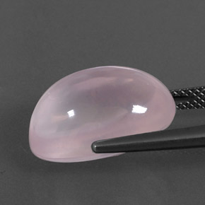 12,85 ctw natürlicher rosafarbener Rosenquarz, Transparent, Transparent / Lichtdurchlässig