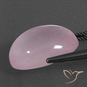 9,17 ctw natürlicher hellrosa Rosenquarz, Oval, Transparent / Lichtdurchlässig