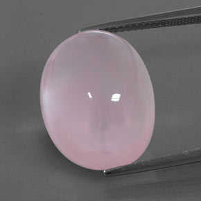 23,25 ctw natürlicher rosafarbener Rosenquarz, Transparent, Transparent / Lichtdurchlässig