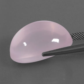 9,17 ctw natürlicher Kaugummi Rosa Rosenquarz, Transparent, Transparent / Lichtdurchlässig