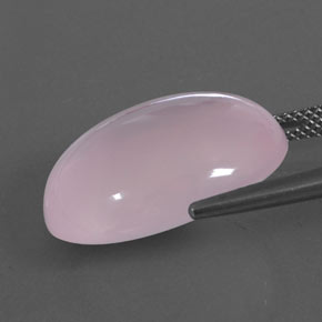 20,01 ctw natürlicher rosafarbener Rosenquarz, Transparent, Transparent / Lichtdurchlässig