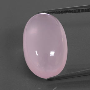 20,65 ctw natürlicher rosafarbener Rosenquarz, Transparent, Transparent / Lichtdurchlässig