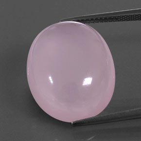 20,05 ctw natürlicher rosafarbener Rosenquarz, Transparent, Transparent / Lichtdurchlässig
