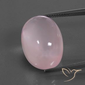 23.01ct Natürlicher Mittelrosa Rosa Rosenquarz, Oval, Transparent / Lichtdurchlässig