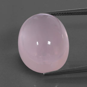 29,89 ctw natürlicher rosafarbener Rosenquarz, Transparent, Transparent / Lichtdurchlässig