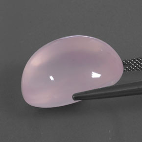 29,89 ctw natürlicher rosafarbener Rosenquarz, Transparent, Transparent / Lichtdurchlässig
