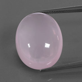 25,93 ctw natürlicher rosafarbener Rosenquarz, Transparent, Transparent / Lichtdurchlässig