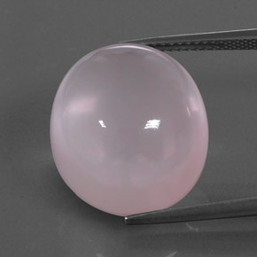 24,38 ctw natürlicher rosafarbener Rosenquarz, Transparent, Transparent / Lichtdurchlässig