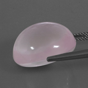 24,38 ctw natürlicher rosafarbener Rosenquarz, Transparent, Transparent / Lichtdurchlässig