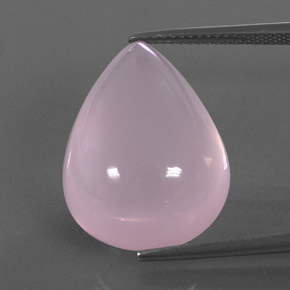 23,16 ctw natürlicher rosafarbener Rosenquarz, Transparent, Transparent / Lichtdurchlässig