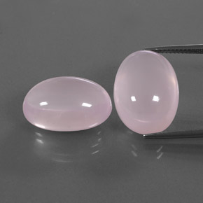 34,00 ct natürliche rosafarbener Rosenquarz-Edelsteine, Transparent, Transparent / Lichtdurchlässig