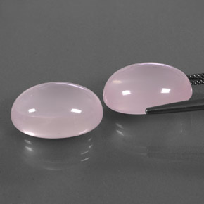 34,00 ct natürliche rosafarbener Rosenquarz-Edelsteine, Transparent, Transparent / Lichtdurchlässig