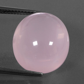 17,74 ctw natürlicher rosafarbener Rosenquarz, Transparent, Transparent / Lichtdurchlässig