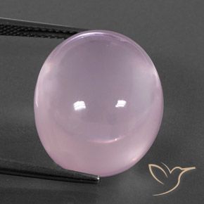 23.45ct Natürlicher Helles Kirschrosa Rosenquarz, Oval, Transparent / Lichtdurchlässig