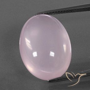 20.50ct Natürlicher hellrosa Rosenquarz, Oval, Transparent / Lichtdurchlässig