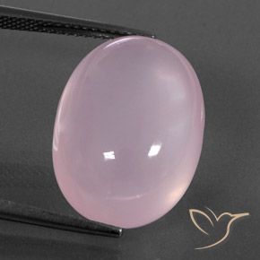 17.58ct Natürlicher Kaugummi Rosa Rosenquarz, Oval, Transparent / Lichtdurchlässig