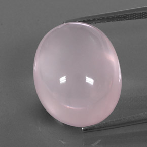 22,01 ctw natürlicher rosafarbener Rosenquarz, Transparent, Transparent / Lichtdurchlässig