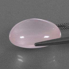 22,01 ctw natürlicher rosafarbener Rosenquarz, Transparent, Transparent / Lichtdurchlässig