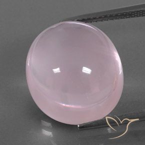 18.33ct Natürlicher Kaugummi Rosa Rosenquarz, Oval, Transparent / Lichtdurchlässig