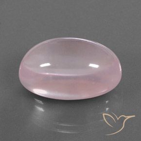 9,17 ctw natürlicher hellrosa Rosenquarz, Oval, Transparent / Lichtdurchlässig