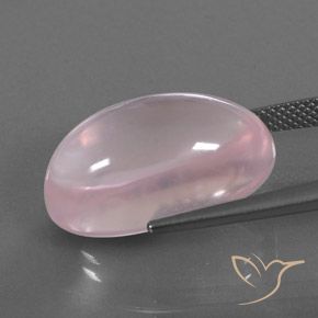 9,17 ctw natürlicher hellrosa Rosenquarz, Oval, Transparent / Lichtdurchlässig