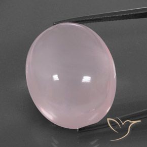 47.13ct Natürlicher hellrosa Rosenquarz, Oval, Transparent / Lichtdurchlässig
