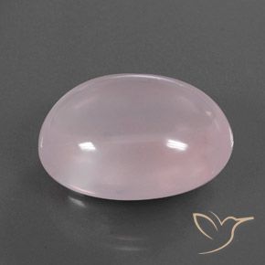 9,17 ctw natürlicher hellrosa Rosenquarz, Oval, Transparent / Lichtdurchlässig