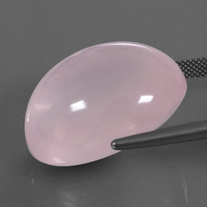 57,78 ctw natürlicher rosafarbener Rosenquarz, Transparent, Transparent / Lichtdurchlässig