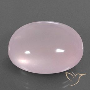 9,17 ctw natürlicher Kaugummi Rosa Rosenquarz, Oval, Transparent / Lichtdurchlässig