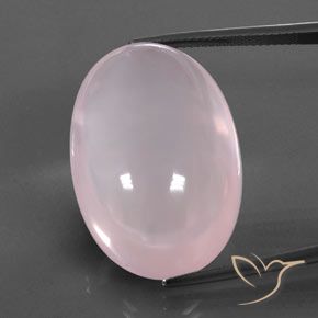51.74ct Natürlicher Kaugummi Rosa Rosenquarz, Oval, Transparent / Lichtdurchlässig