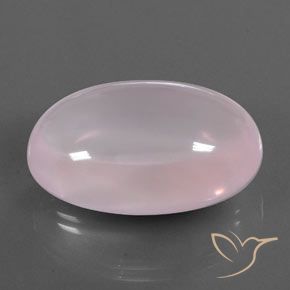 9,17 ctw natürlicher Kaugummi Rosa Rosenquarz, Oval, Transparent / Lichtdurchlässig