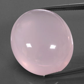 50,20 ctw natürlicher rosafarbener Rosenquarz, Transparent, Transparent / Lichtdurchlässig