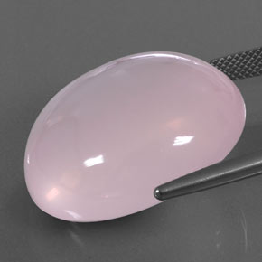 50,20 ctw natürlicher rosafarbener Rosenquarz, Transparent, Transparent / Lichtdurchlässig