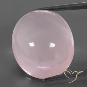 54.13ct Natürlicher hellrosa Rosenquarz, Oval, Transparent / Lichtdurchlässig