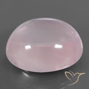 9,17 ctw natürlicher hellrosa Rosenquarz, Oval, Transparent / Lichtdurchlässig