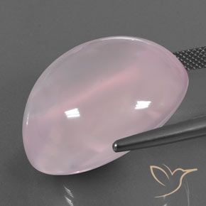 9,17 ctw natürlicher hellrosa Rosenquarz, Oval, Transparent / Lichtdurchlässig