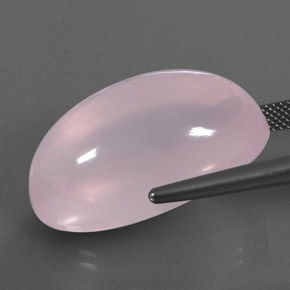 45,32 ctw natürlicher rosafarbener Rosenquarz, Transparent, Transparent / Lichtdurchlässig