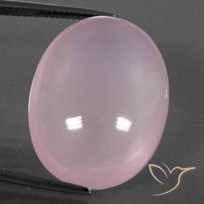 38.81ct Natürlicher hellrosa Rosenquarz, Oval, Transparent / Lichtdurchlässig