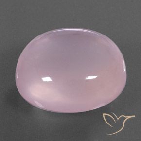 9,17 ctw natürlicher hellrosa Rosenquarz, Oval, Transparent / Lichtdurchlässig
