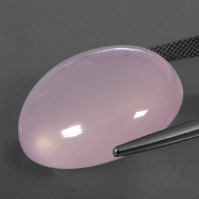 44,72 ctw natürlicher rosafarbener Rosenquarz, Transparent, Transparent / Lichtdurchlässig