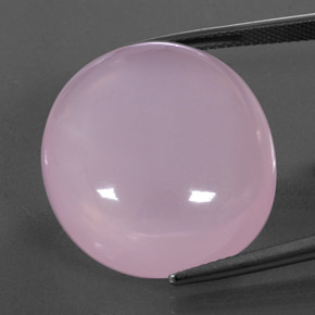 37,53 ctw natürlicher rosafarbener Rosenquarz, Transparent, Transparent / Lichtdurchlässig
