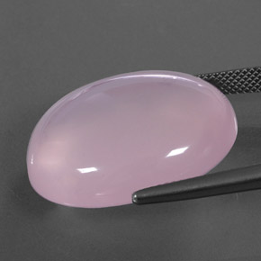 37,53 ctw natürlicher rosafarbener Rosenquarz, Transparent, Transparent / Lichtdurchlässig
