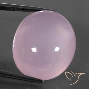 41.98ct Natürlicher hellrosa Rosenquarz, Oval, Transparent / Lichtdurchlässig