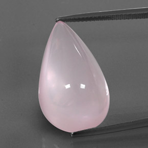 24,58 ctw natürlicher rosafarbener Rosenquarz, Transparent, Transparent / Lichtdurchlässig